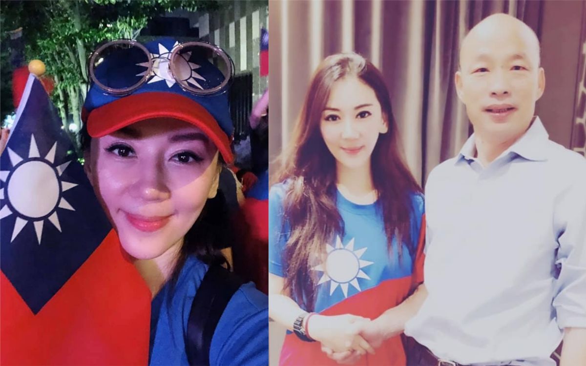 ▲韓國瑜罷免成功，史珊妮（左）難過地在臉書上發文。（圖／史珊妮臉書） 