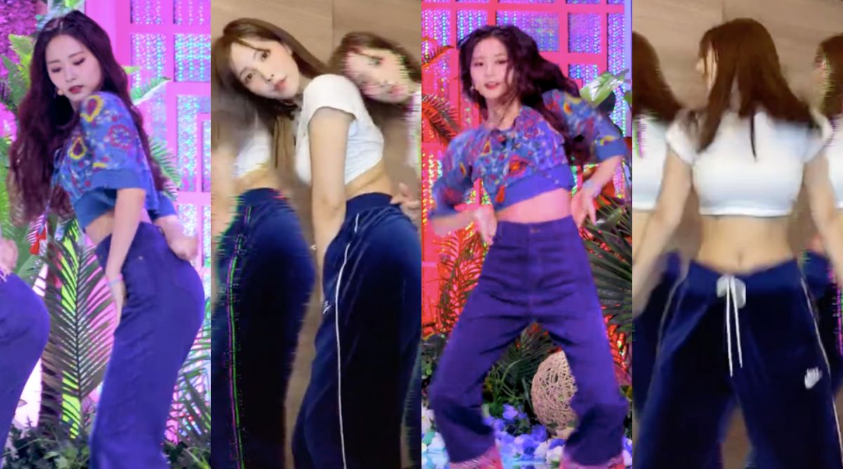 ▲子瑜（左）直拍超美，三上悠亞完美複製舞步。（圖／SBS KPOP YouTube、yua_mikami抖音）