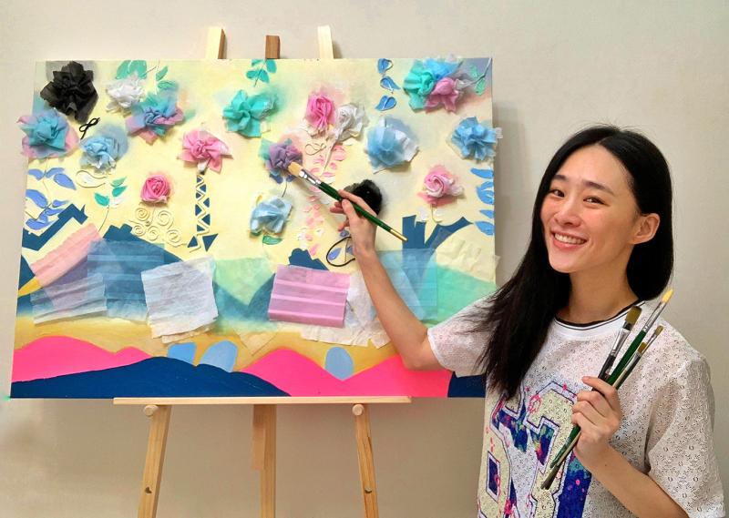▲▼吳可熙在疫情時期,除了持續書寫新劇本,也花時間在畫作中。(圖/CAA提供)