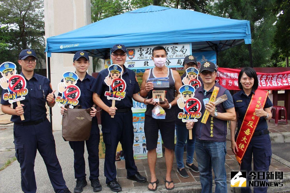 ▲北港警分局結合臺中捐血中心雲林捐血站辦理捐血活動，民眾熱情響應。（圖／記者洪佳伶攝,2020.06.08）