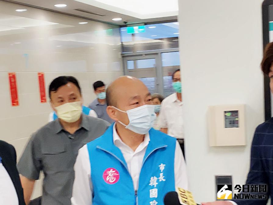 ▲高雄市長韓國瑜祝福市民朋友安居樂業、平安健康。（圖／記者張文晃攝,2020.06.08）
