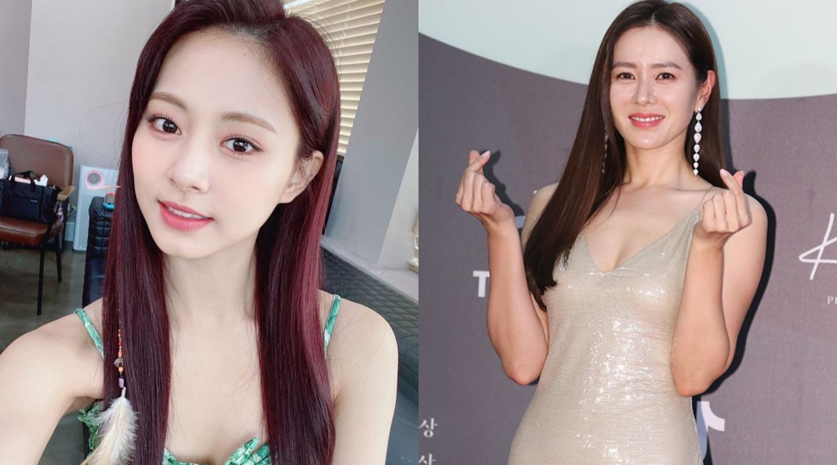 ▲孫藝真（右）贏子瑜300多萬票，成最美女星。（圖／TWICE IG、Netflix）
