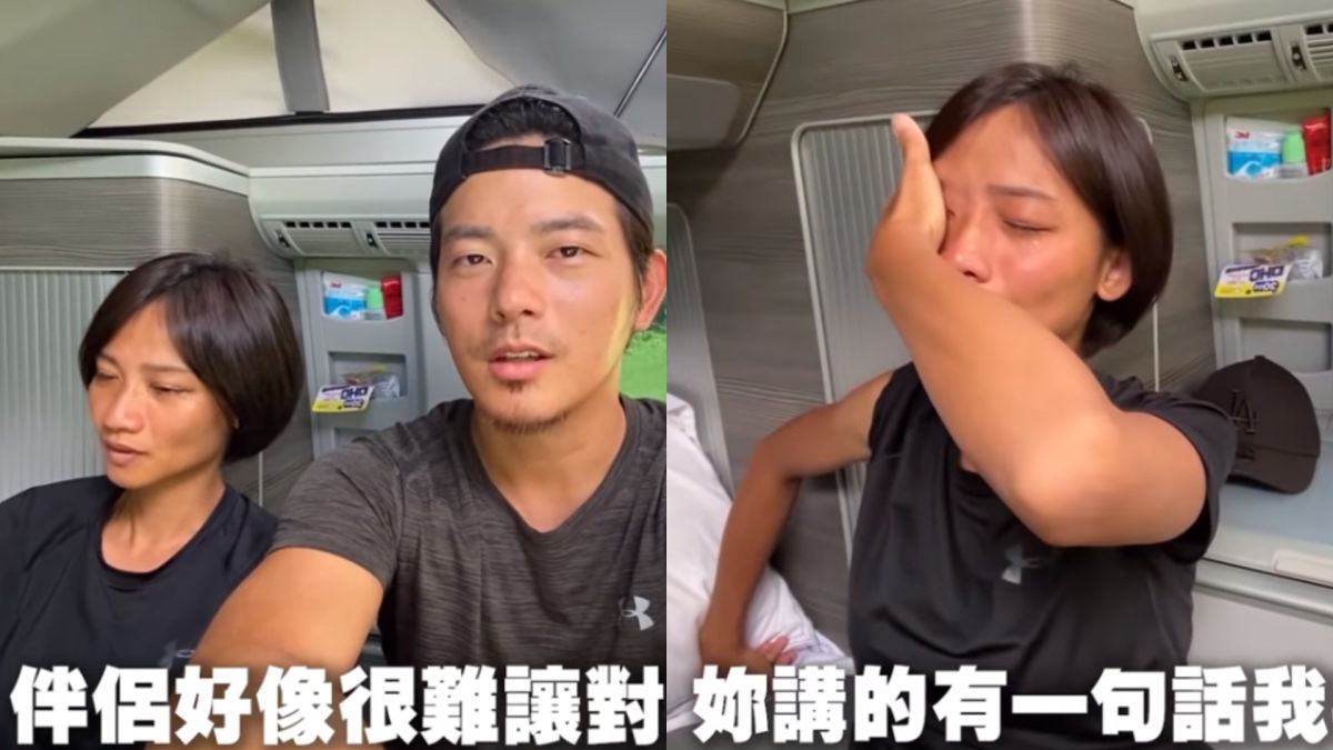 ▲宥勝要蕾媽嘗試騎沙灘車，沒想到，最後又把老婆弄哭。（圖／宥勝去哪兒YouTube）