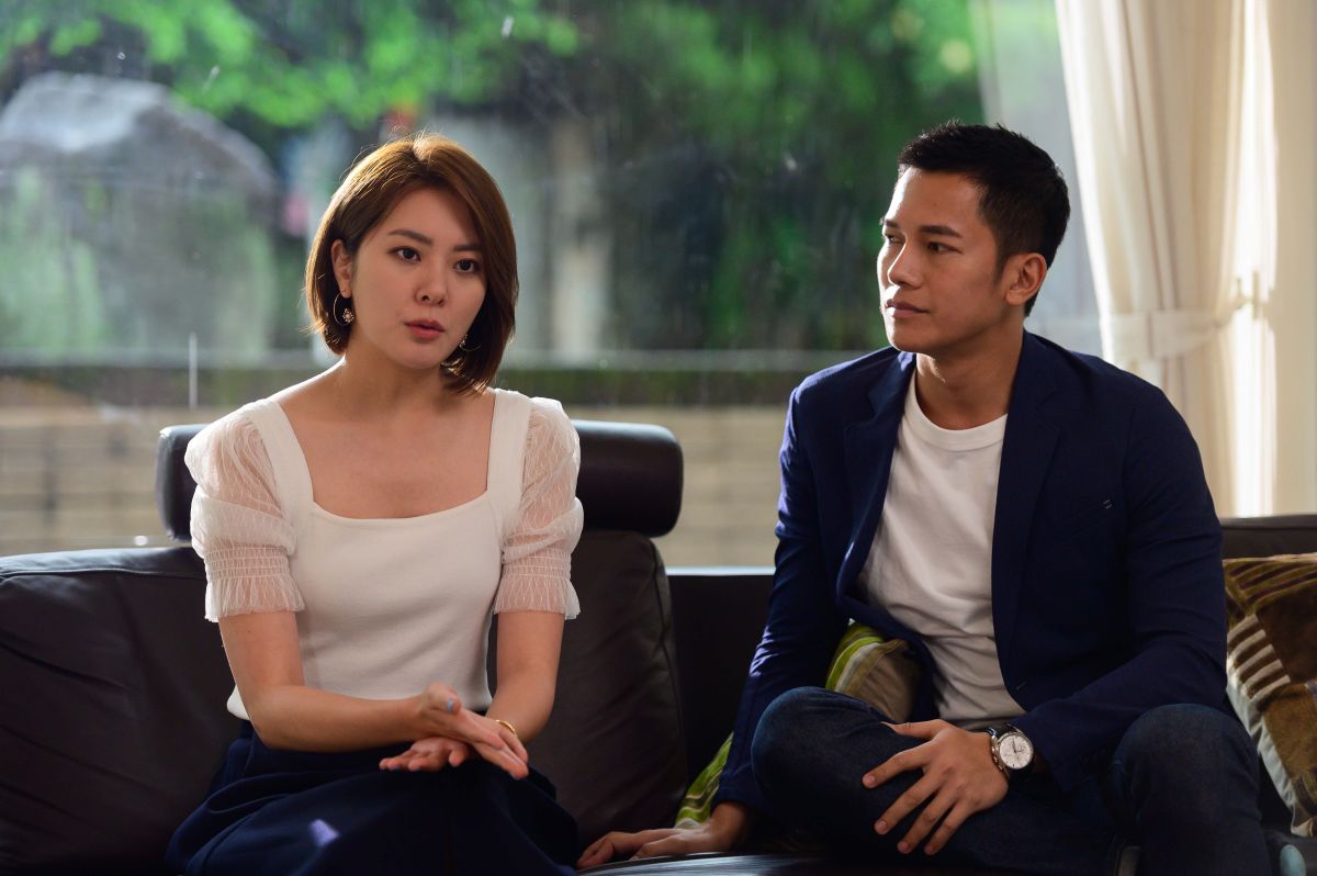 ▲梁瀚名（右）戲裡戲外對女友都很體貼。（圖 / TVBS提供）