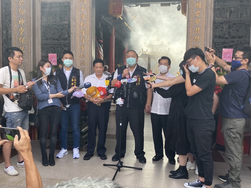 ▲大甲鎮瀾宮媽祖遶境今晚起駕(台中市警方提供)