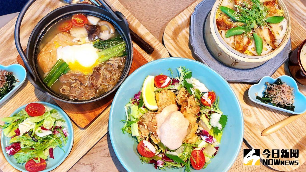 ▲茶屋餐食的一大特色就是餐點中的「米飯」皆添加低卡高纖的「蒟蒻米」。（圖／記者陳美嘉攝）