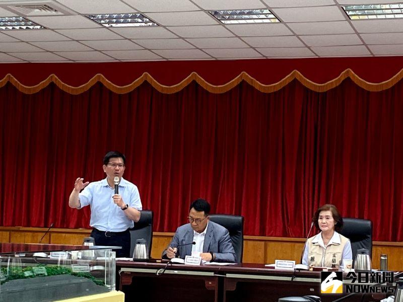 ▲交通部長林佳龍12日應立法院交通委員會之邀到宜蘭視察交通建設。(圖/記者李清貴攝,2020.06.12)