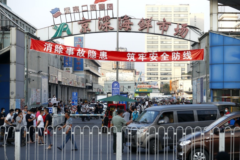 ▲北京近日傳出破兩百例確診案例。(圖/翻攝自中新社)