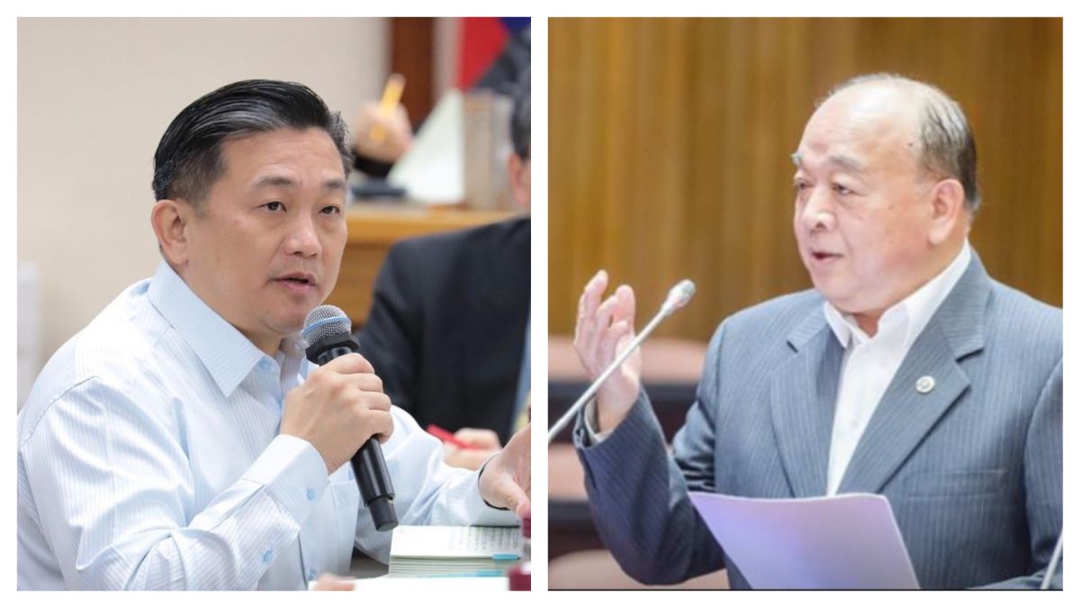 ▲國民黨立委吳斯懷（右）批民進黨立委王定宇（左）洩露軍機，王定宇反嗆是烏龍指控。（圖／取自吳斯懷、王定宇臉書）