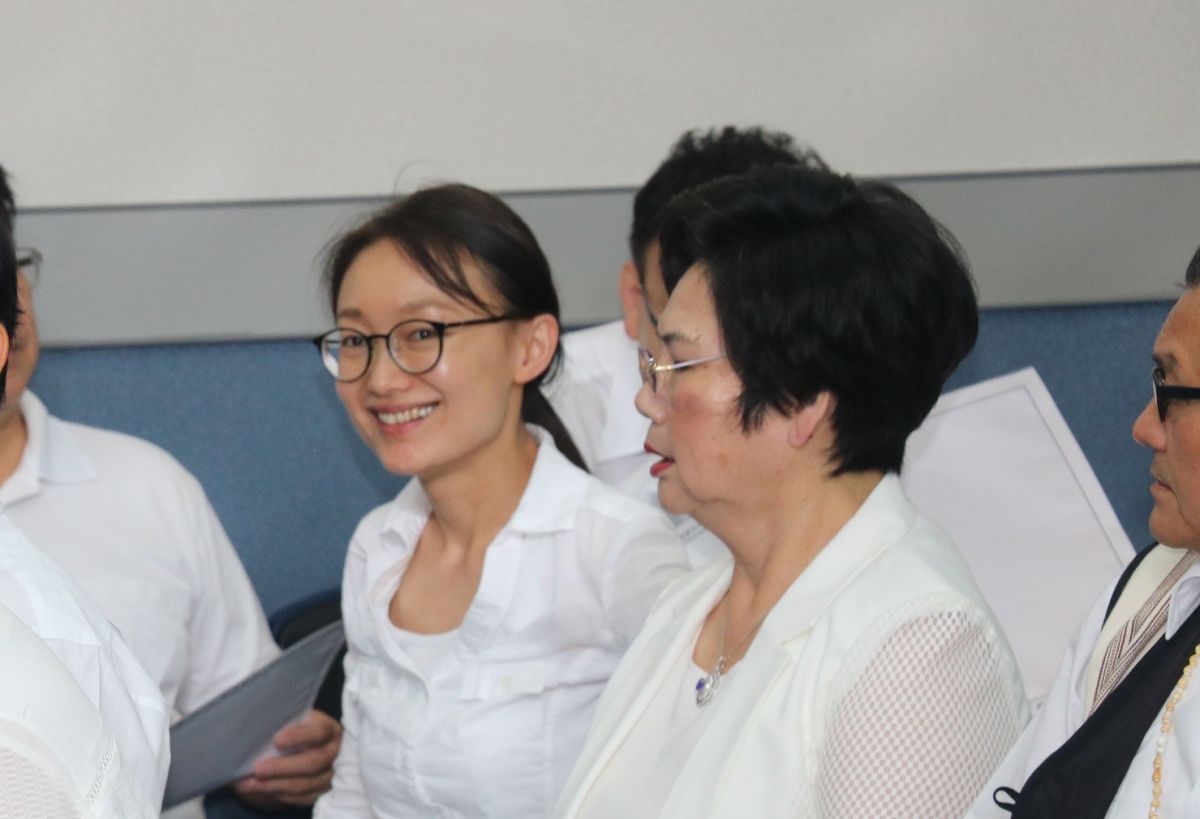 ▲國民黨主席江啟臣曾徵詢吳怡玎是否參選高雄市長補選，但吳強調，在黨中央公布人選以前，不會表達個人意願。(圖/立委洪孟楷辦公室提供)