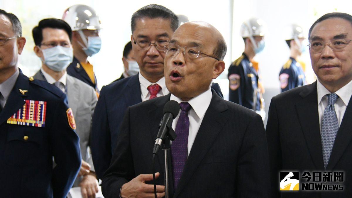 ▲行政院院長蘇貞昌15日出席警政署109年警察節慶祝大會。（圖／記者林調遜攝）