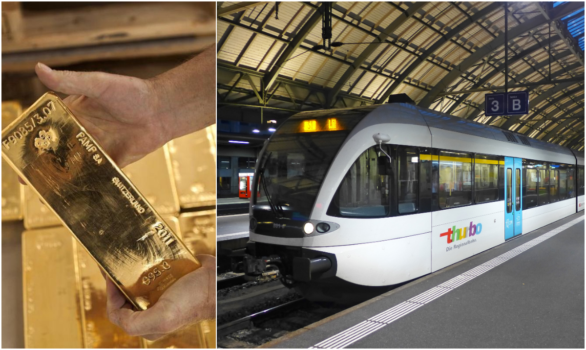 ▲黃金、瑞士火車示意圖（圖／翻攝自網路／BBC ）