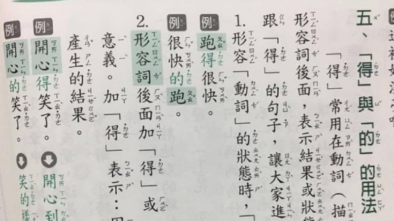 ▲有一位媽媽在網路上分享，自己小孩「得」和「的」的用法經常使用錯誤。（圖／翻攝自《爆怨公社》）