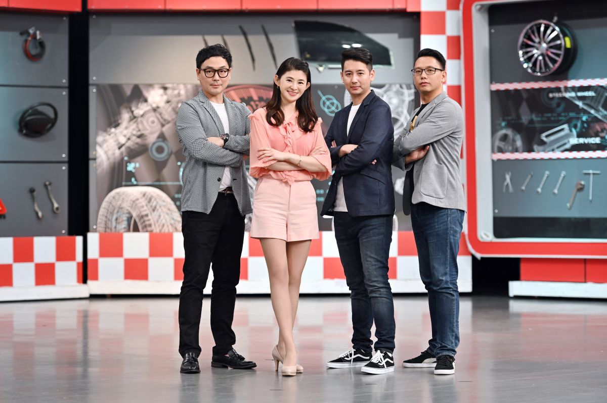 ▲ 主持人蘇宗怡（左二）將與汪廷諤（左起）、黃振源、陳奕宏攜手合作。（圖／TVBS提供）