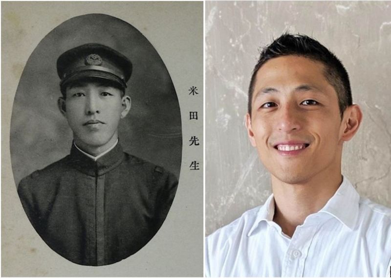 ▲這名日治時期的教師叫做米田龜山郎。(圖/翻攝自台南女中臉書)