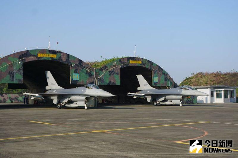 ▲空軍嘉義基地四聯隊F-16戰機。（圖／記者呂炯昌攝）