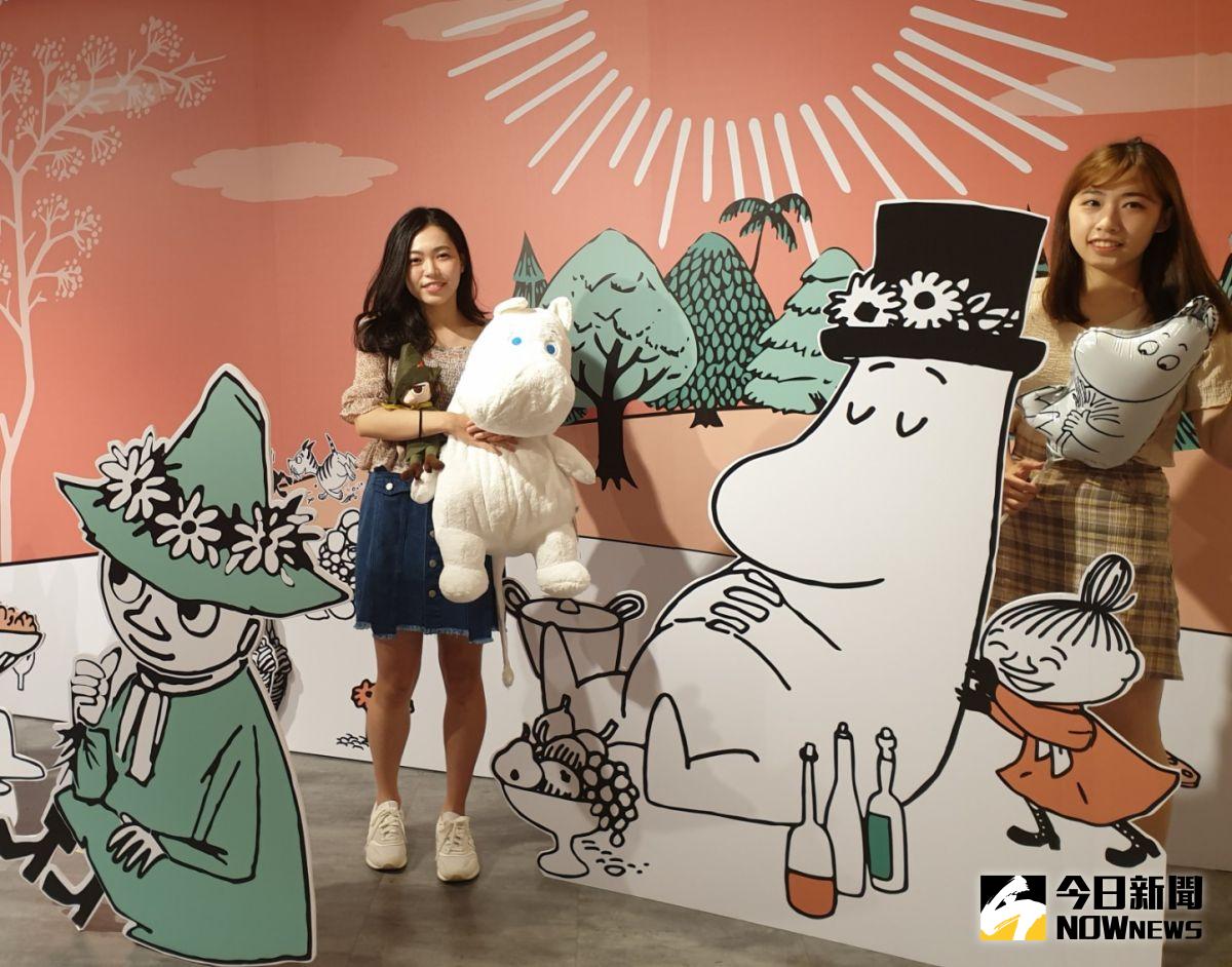 ▲全球歡慶嚕嚕米75歲生日，台中新光三越舉辦特展，今天起可愛的嚕嚕米萌樣登場。（圖／金武鳳攝)