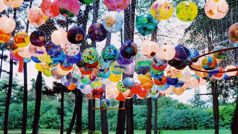 ▲結合天文的藝術創作,富教育意涵的呈現在北香湖公園。(圖/嘉義市政府提供)