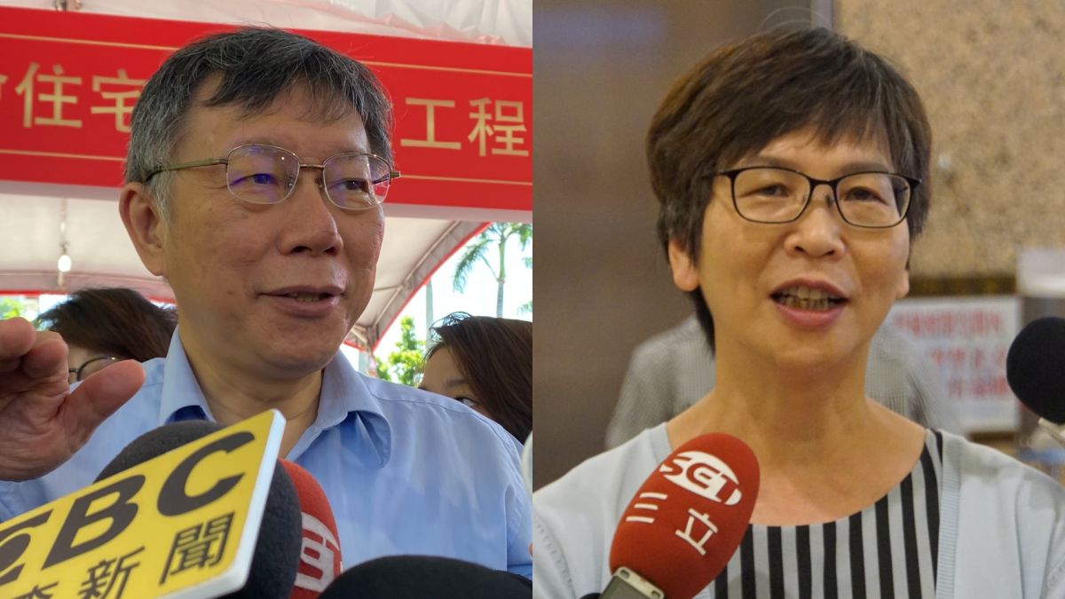 ▲台北市長柯文哲、民眾黨不分區立委蔡壁如。（圖／記者丁上程、呂炯昌攝）