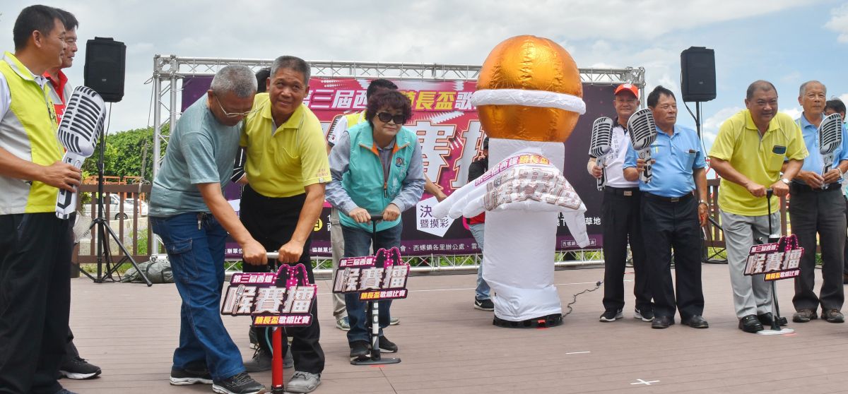 ▲鄭玲惠與來賓為選手加油打氣。（圖／記者郭春輝攝，2020.06.18）