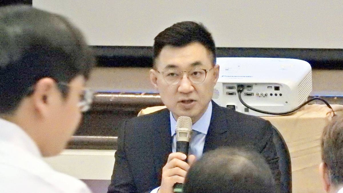 ▲國民黨主席江啟臣出席19日的改革委員會會議。（圖/記者陳弘志攝）