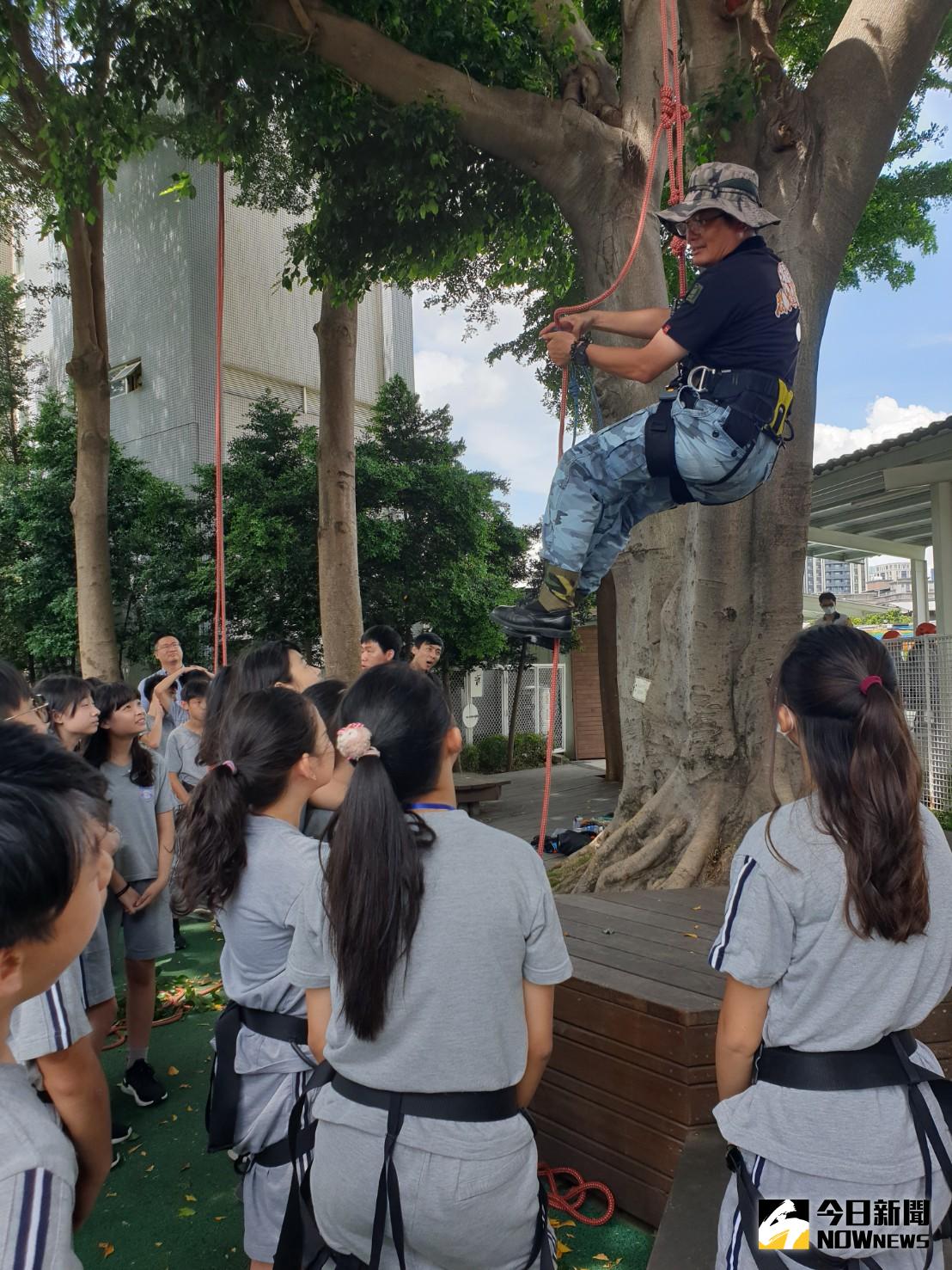 ▲台中葳格小學舉辦另類畢業挑戰，畢業生完成「闖三關」自我突破。（圖／金武鳳攝，2020.6.19)