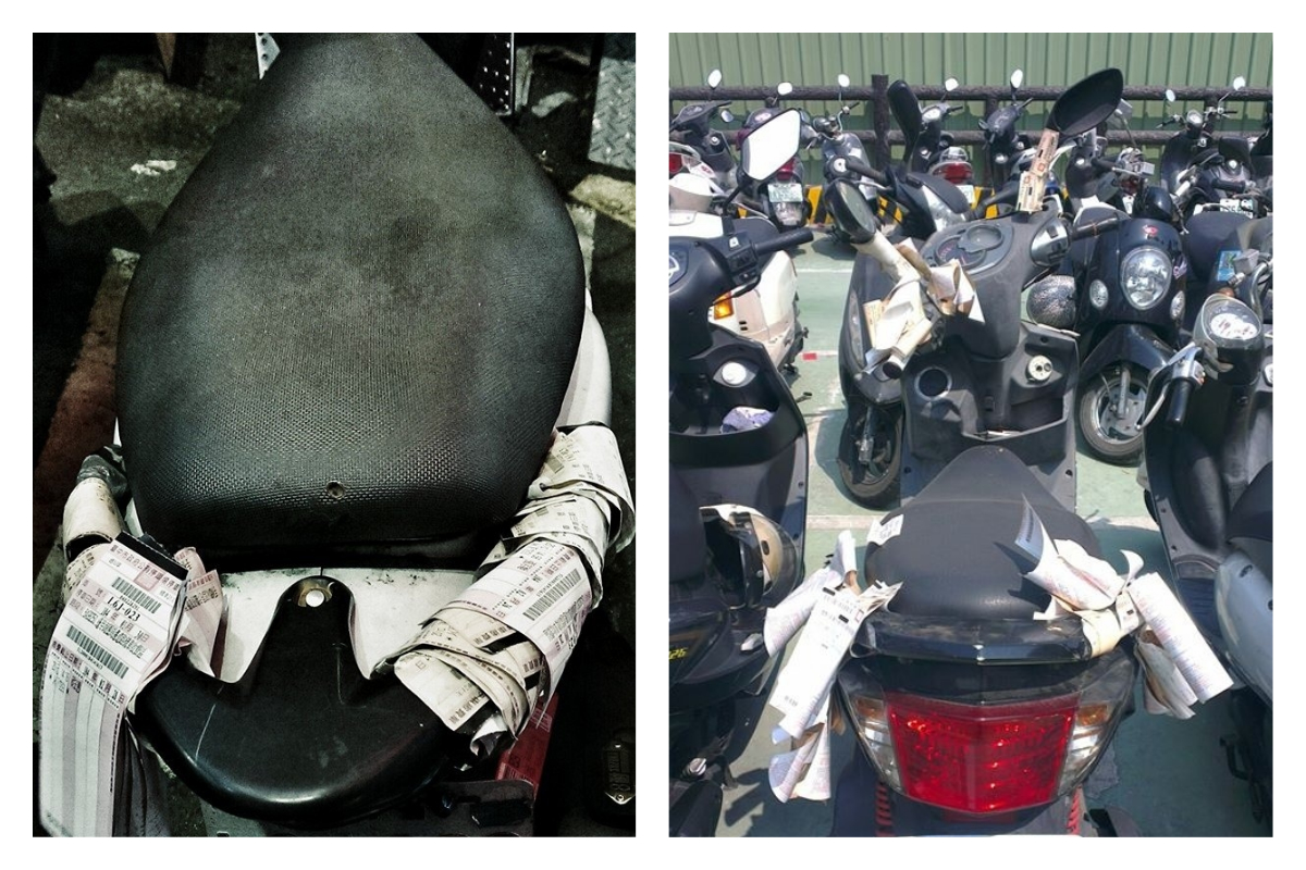 ▲為何「不撕機車扶手的繳費單」？通勤族揭 1 心態。（示意圖／翻攝自臉書）