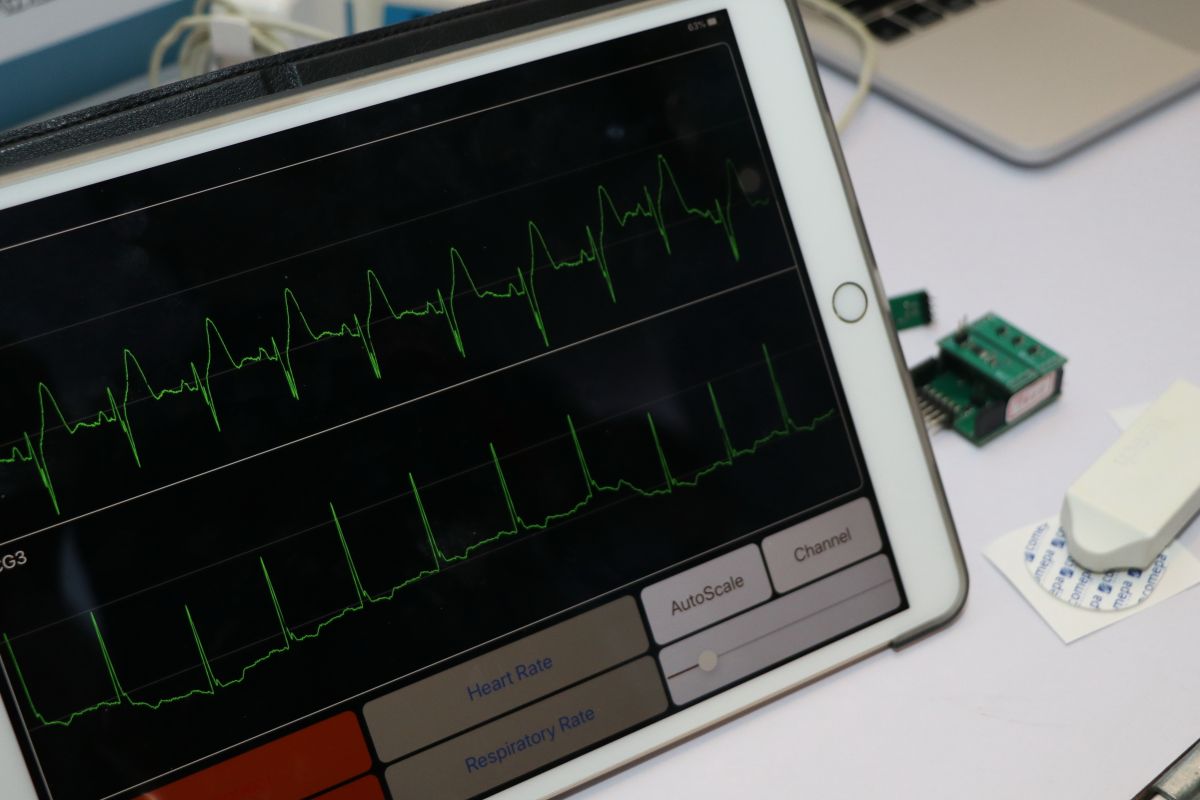 ▲成大電機系教授李順裕帶領團隊所研發的「貼身守護神-具人工智慧穿戴式物聯網系統與平台」。（圖／成功大學提供）