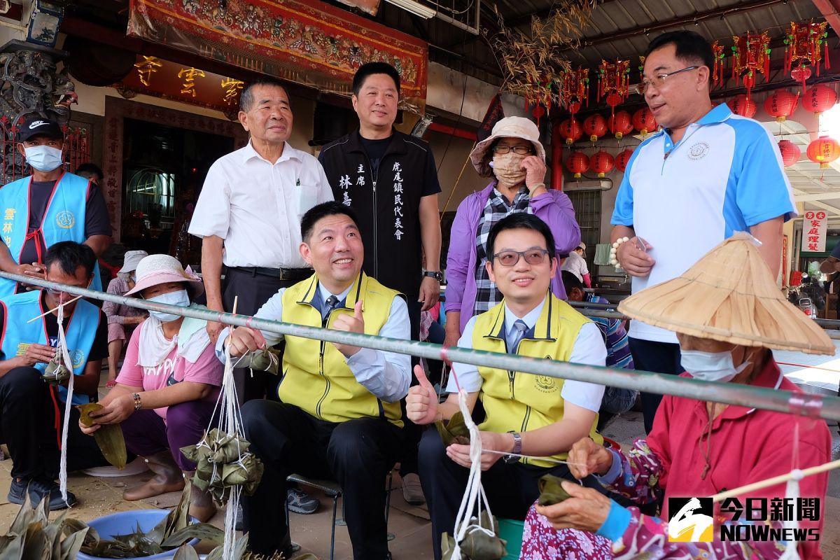 ▲20日在虎尾鎮堀頭社區辦理「粽下福田　端陽有愛」活動。（圖／記者洪佳伶攝,2020.06.20）