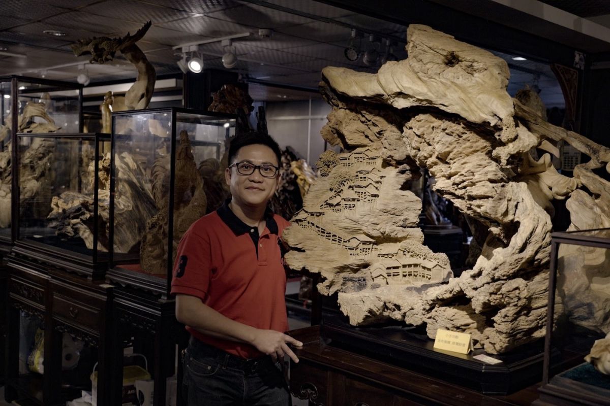 ▲謝炳金謝洧銘珍藏館創辦人謝洧銘。（圖／李秉豪攝）