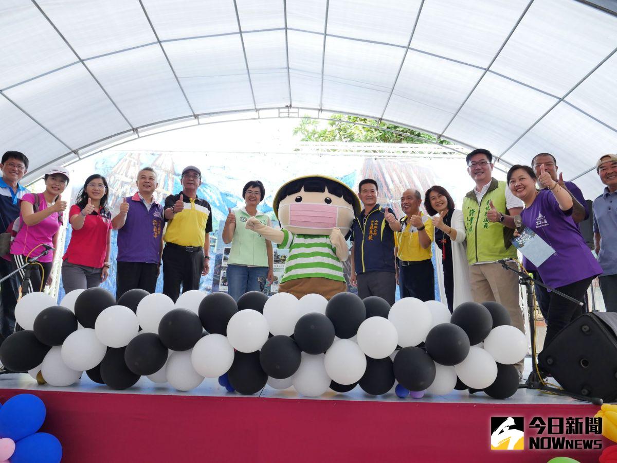 ▲二水源泉社區舉辦「拉近300年視野-跟著八堡圳去旅行」啟動典禮，邀請民眾走讀15個精彩圳頭風情。（圖／記者陳雅芳攝，2020.06.21）