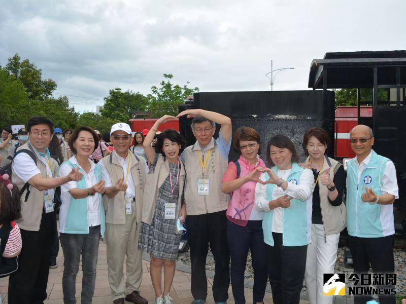 ▲市政團隊參觀阿里山森鐵車庫園區。(圖/記者郭政隆攝影2020.6.21)