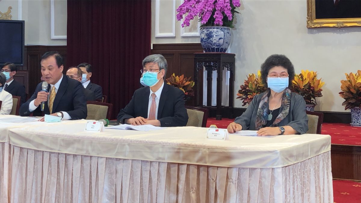 ▲總統府今日在前副總統陳建仁及總統府祕書長蘇嘉全主持下，介紹第六屆監察院提名人。（圖／記者劉育辰攝, 2020.06.22）