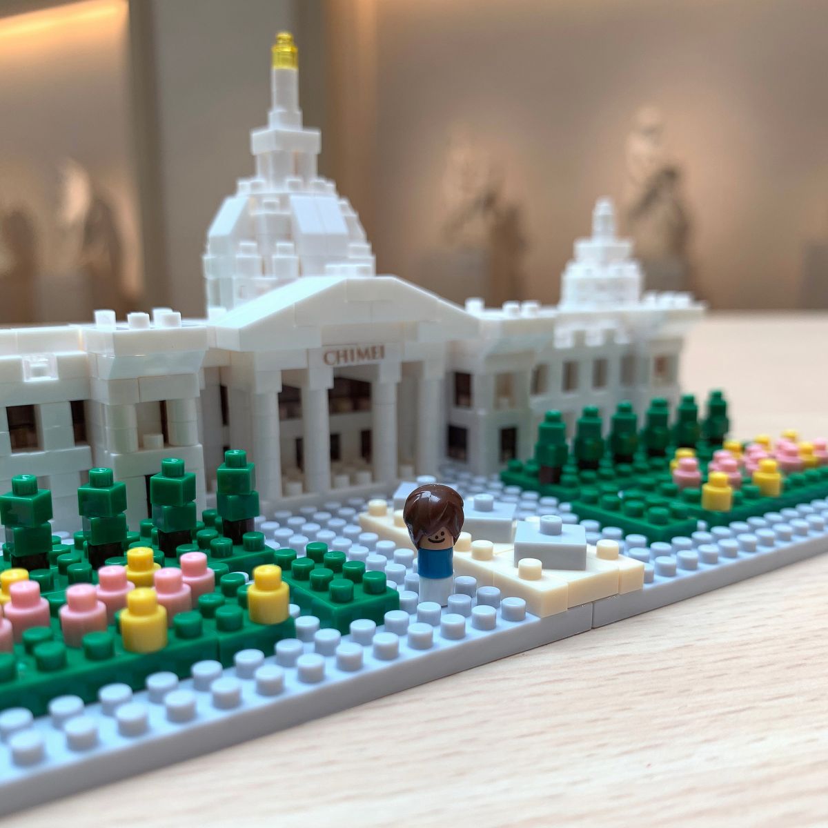 ▲迷你奇美博物館百分百還原全部重點，還有小小遊客開心遊園（圖／記者林怡孜翻攝，2020,06,22）