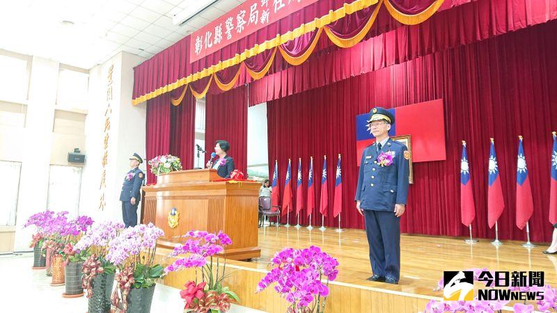 ▲彰化縣長王惠美主持卸、新任局長布達。(圖/記者陳雅芳攝,2020.06.22)