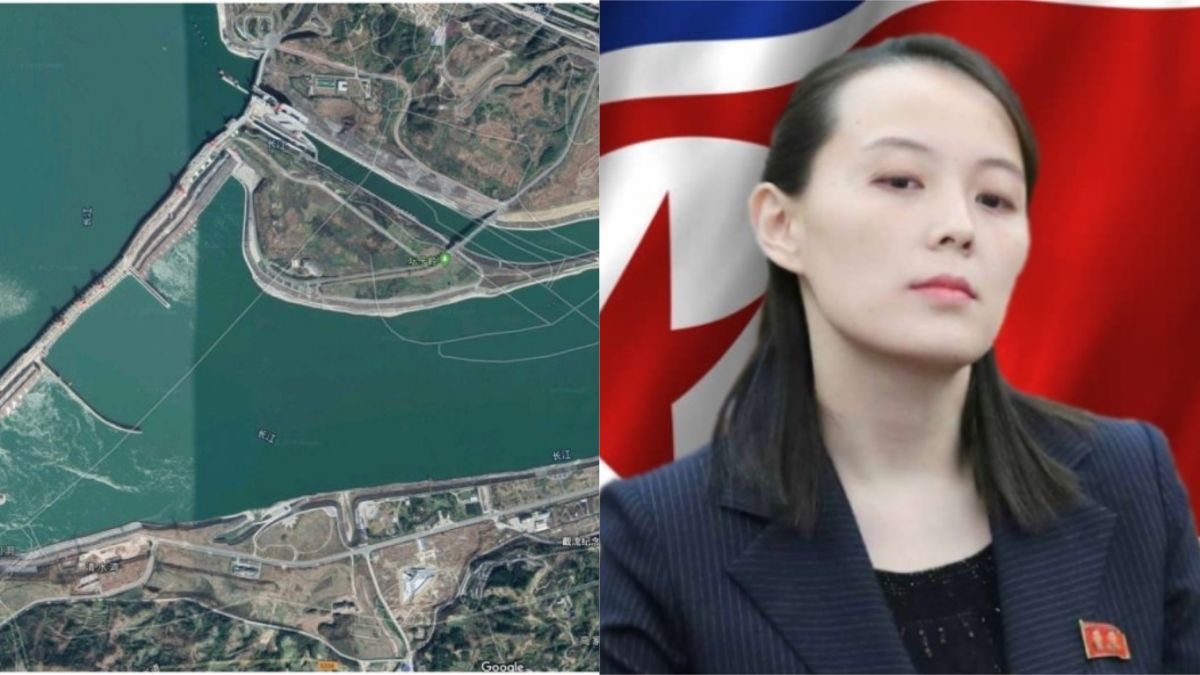 ▲金與正會如何處理三峽大壩的問題呢？（合成圖／左圖翻攝自 Google Map ；右圖翻攝自韓國 Police TV ）