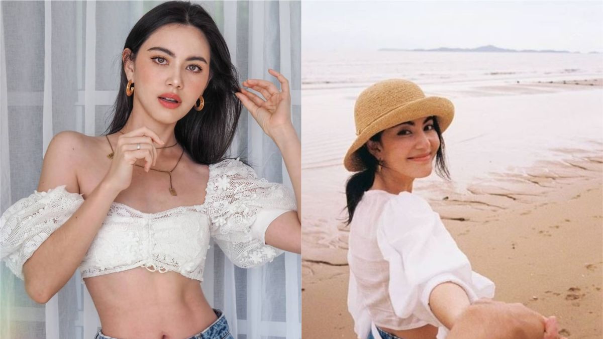 ▲最近，她前往海邊遊玩，牽著她的手明顯是穩定交往的男友Ter，甜蜜的感情羨煞眾人。（圖／翻攝自IG）