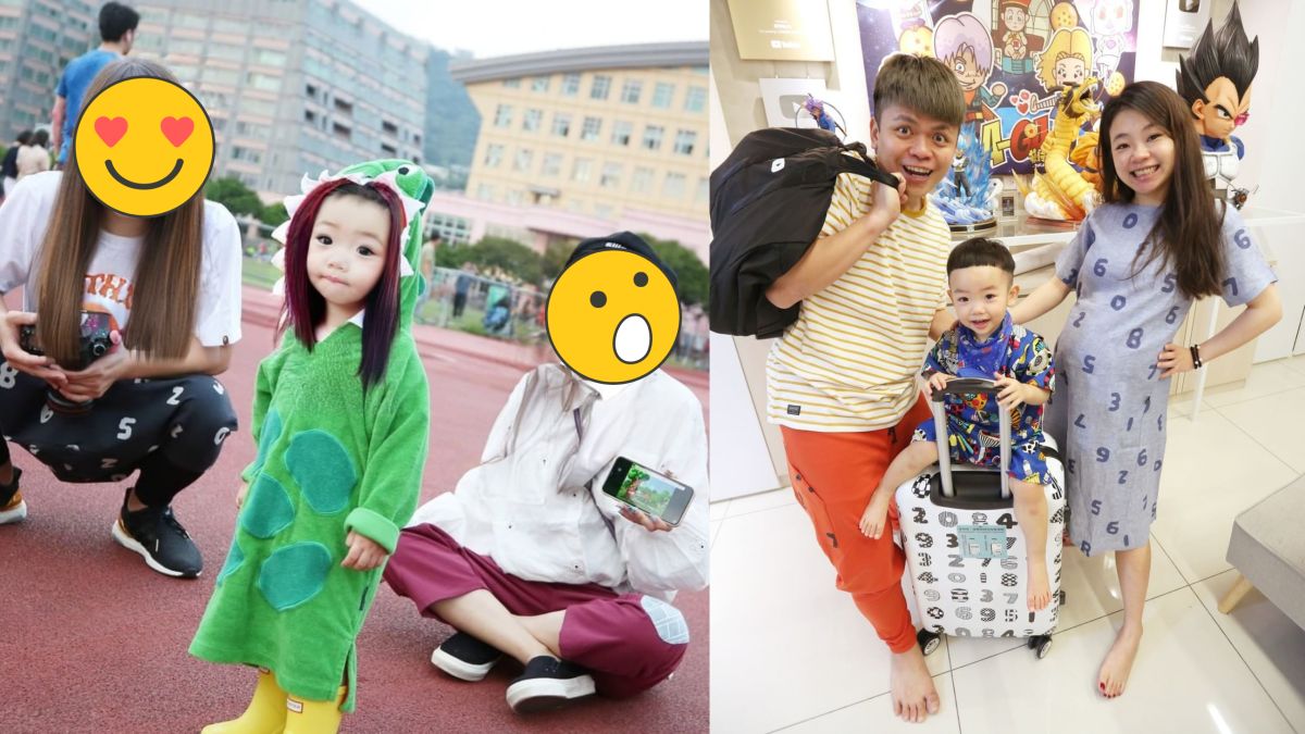 ▲蔡阿嘎和老婆二伯、兒子蔡桃貴一起嘗試「性轉」。（圖／蔡阿嘎IG） 

 