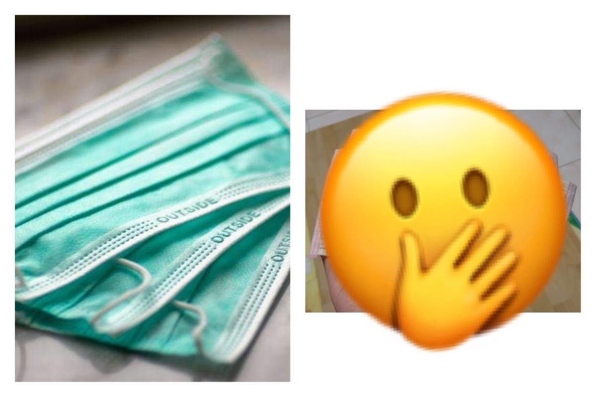 ▲媽領「夢幻雙邊色口罩」，女兒讚爆秀實品。（圖／翻攝自 Unsplash 和《 Dcard 》 ）