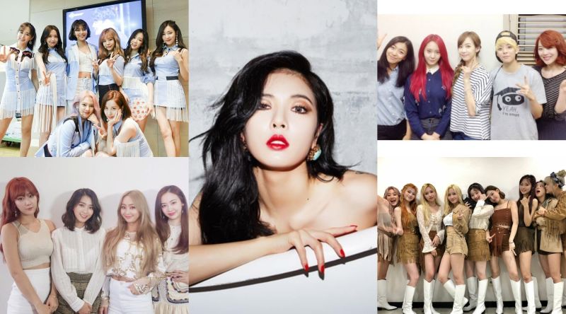 ▲少女時代(左上起)、泫雅、f(x)、SISTAR、TWICE等人曾推出的夏季歌曲讓人印象深刻。(圖/藝人臉書)