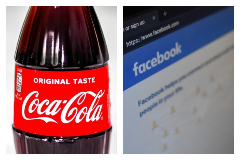 ▲國外企業掀起抵制社群媒體的風潮，可口可樂也宣布從臉書撤下廣告 1 個月。（合成圖／翻攝自 Unsplash）