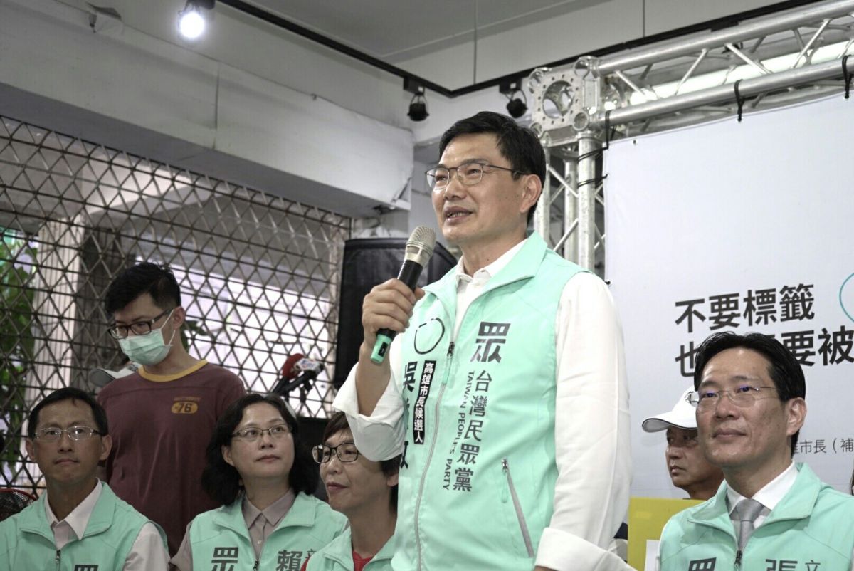 ▲高雄市長補選拿多少票吳益政表示，看高雄人民有多少決心。（圖／台灣民眾黨高雄市長候選人吳益政提供）