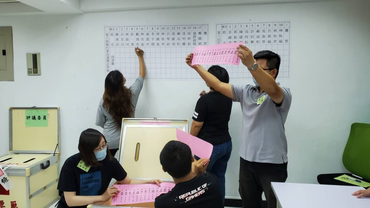 ▲民進黨新北市黨部今（28）日舉辦第六屆執行委員暨評議委員改選，選舉的過程中非常平和。（圖／民進黨新北市黨部提供）