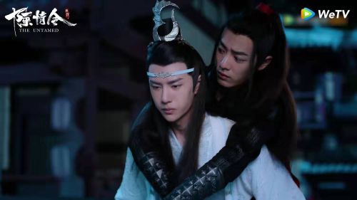 ▲ 王一博（左）《陳情令》背肖戰。（圖 / WeTV提供）