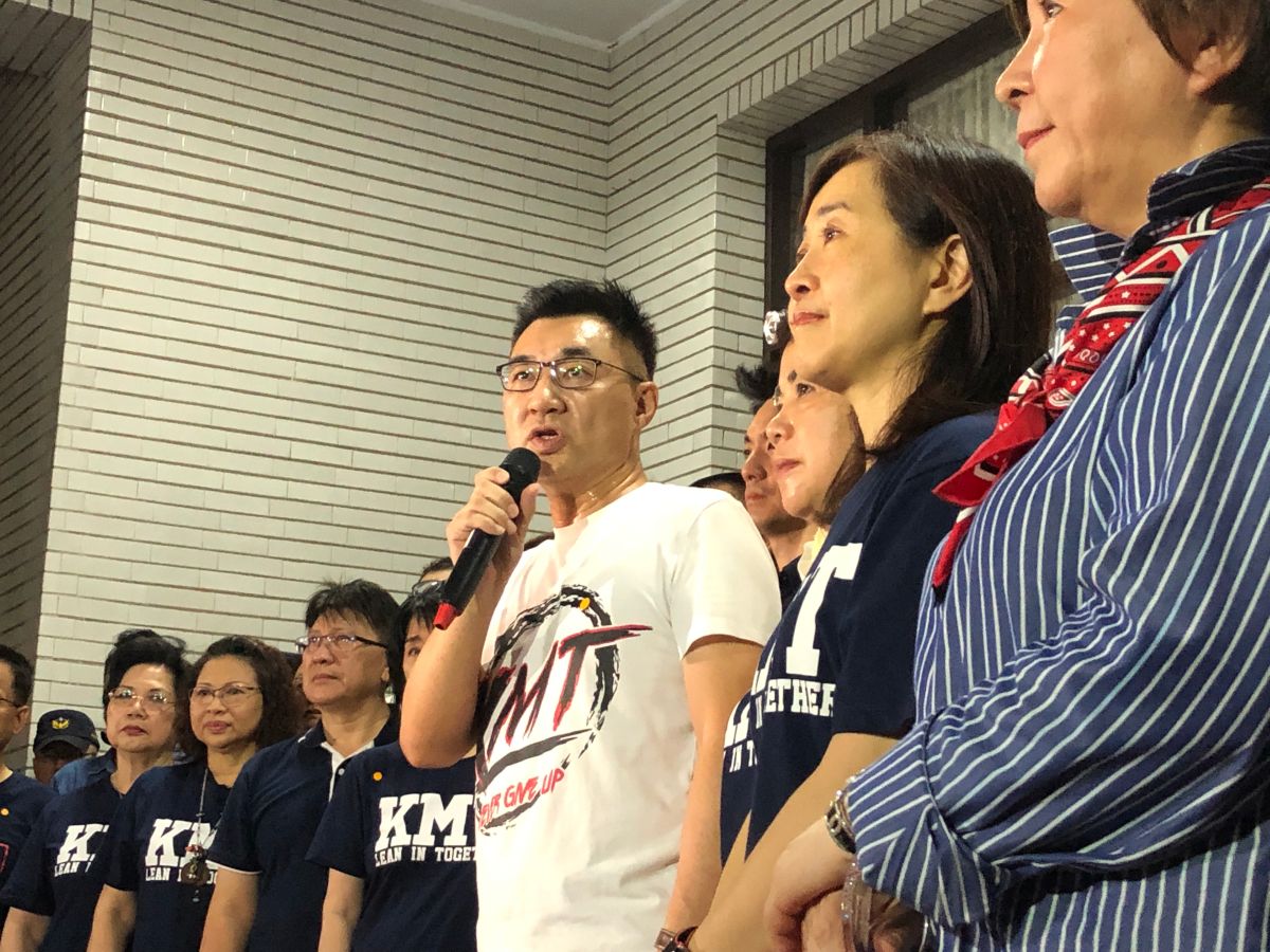 ▲國民黨主席江啟臣痛批總統蔡英文提出的監委名單是史上最爛、最綠。（圖／記者丁上呈攝, 2020.06.28）