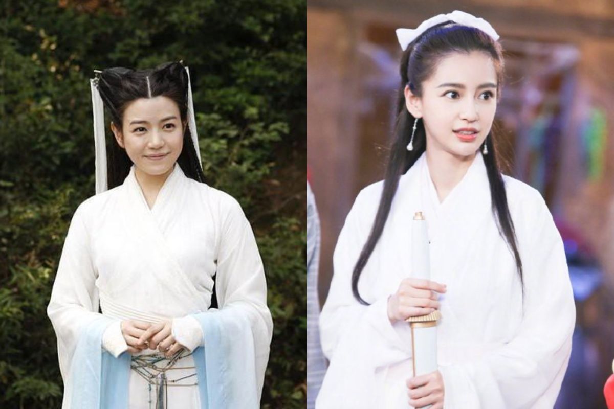 ▲陳妍希（左）演出《神鵰俠侶》小龍女一角。（圖／翻攝Real皮皮王、于正微博）