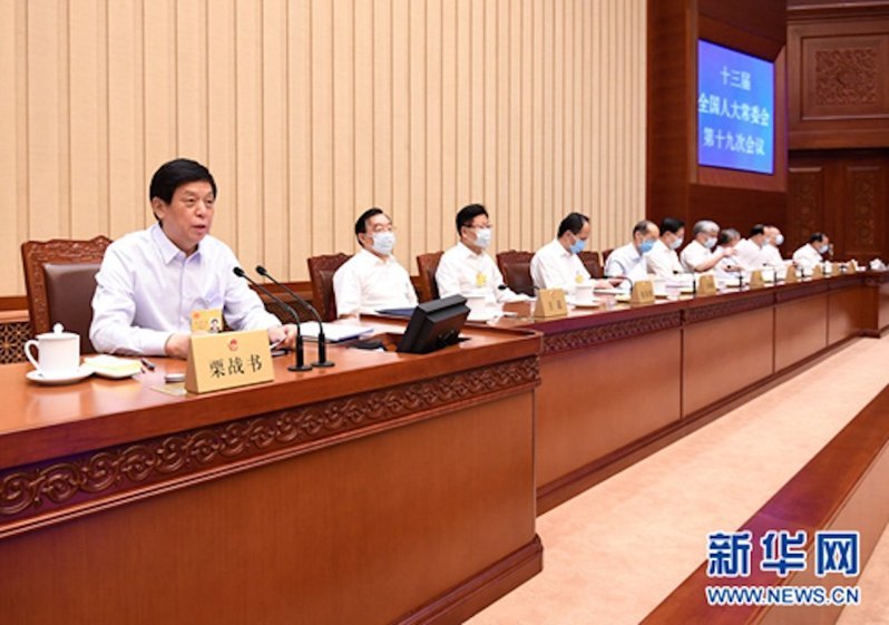 中國人大常委162票一致同意　表決通過港版國安法
