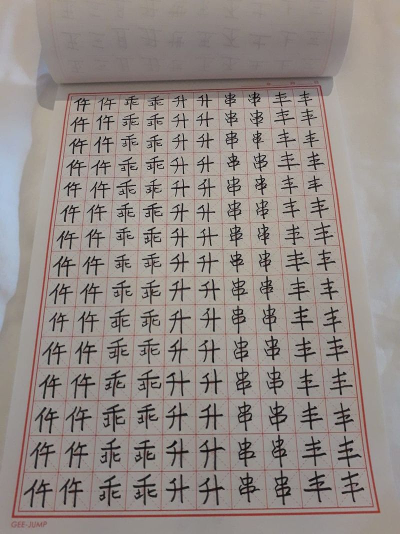 ▲葛藍喬安娜開發新興趣練習硬筆字(圖/葛藍喬安娜提供)