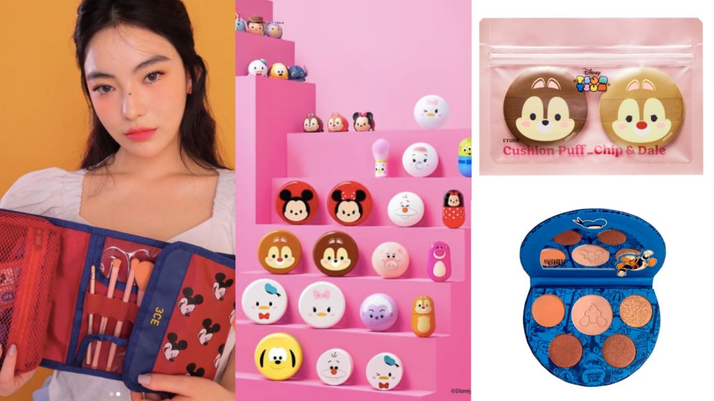  ▲2020彩妝品牌推出一系列迪士尼彩妝。（圖／FreshO2、翻攝自IG@3ce_official、etudeofficial）