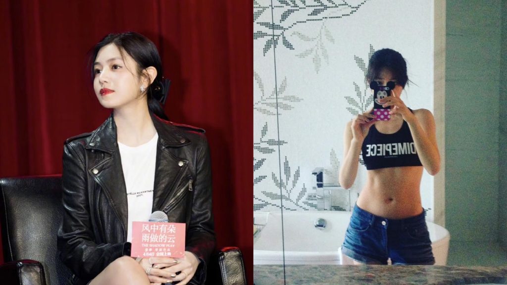 ▲陳妍希分享腹肌照。（圖／陳妍希 Michelle臉書、陳妍希michelle微博）